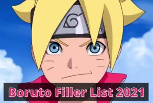 Boruto Filler List